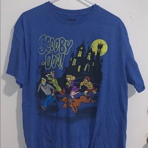 Scooby Doo blue shirt fits like a medium